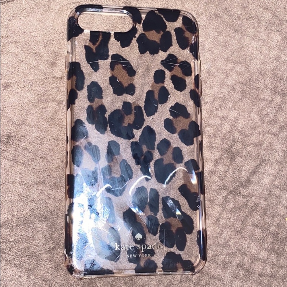 Kate Spade iPhone 8+ Cheetah Print Clear Case
